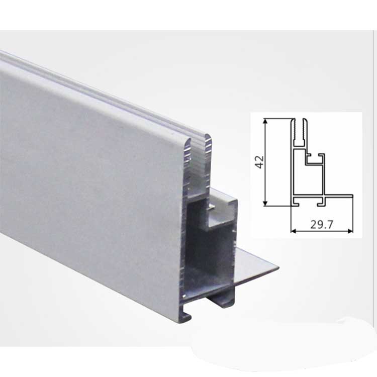 Oxidized aluminum alloy extruded profile for led strip light box