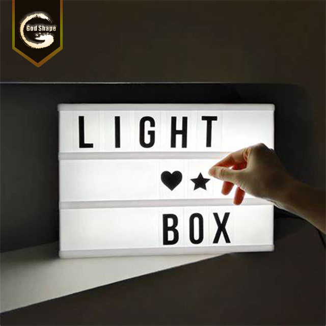 A4 Size LED Advertising Lighting Box Battery USB Powered Cinema Light box