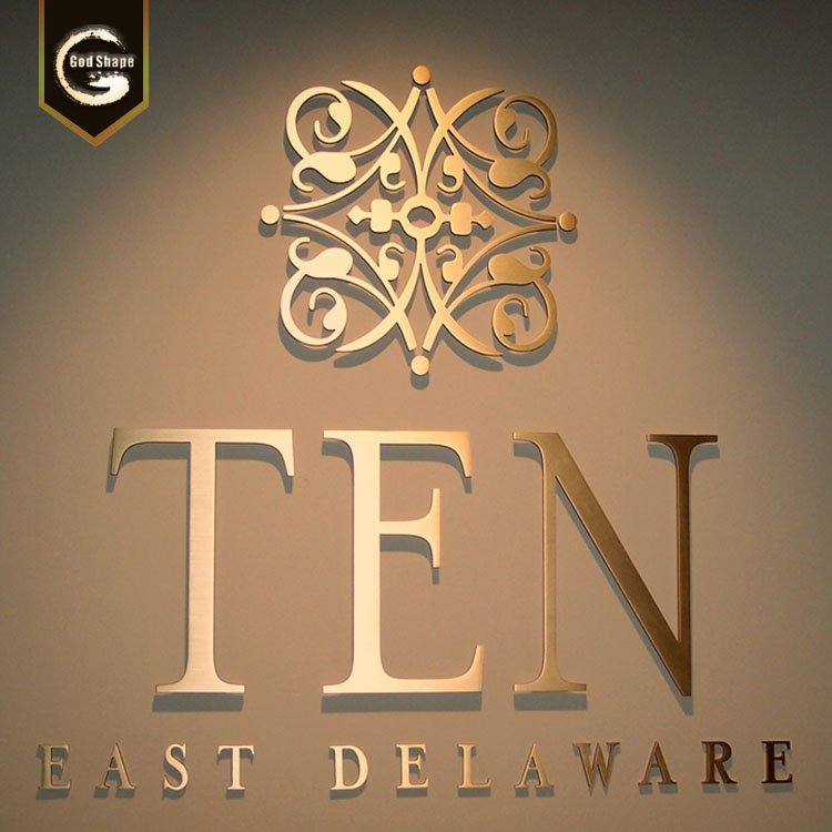 Custom made factory LED facelit 3d wall letter led raised letter business  sign