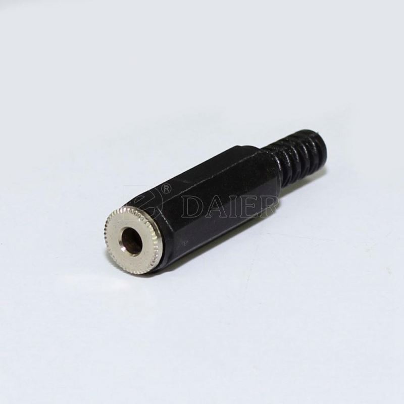Female 1/8 Solder Type Audio Cable Connector 3.5MM Stereo Jack Plug