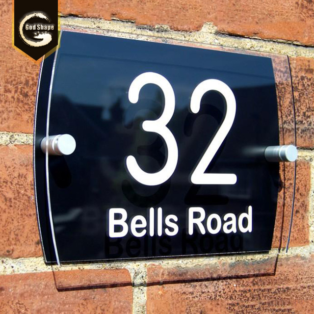 Factory Customer Made Price Metal Office Name Desk Plate Room Road Number Display Sign