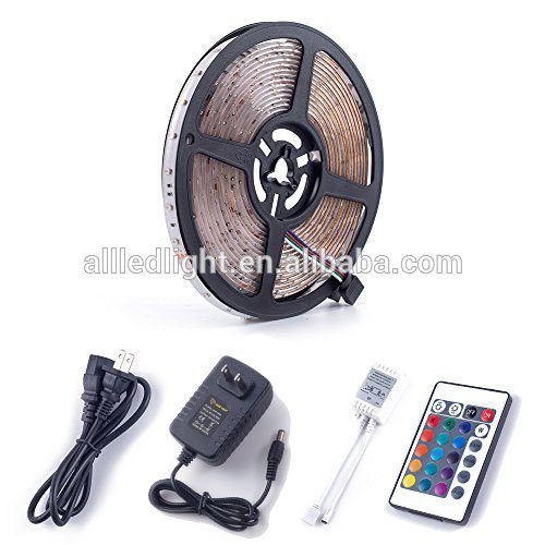 DC12V rgb led strip light kit 5050SMD silicon waterproof led light strip with remote and power supply