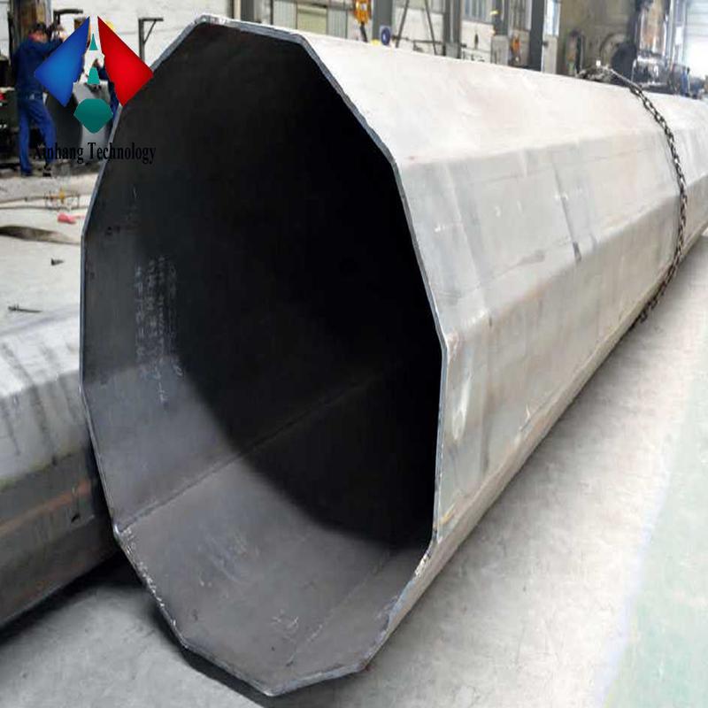 tubular poles galvanized steel mast pole 400kv double circuit electric power towers