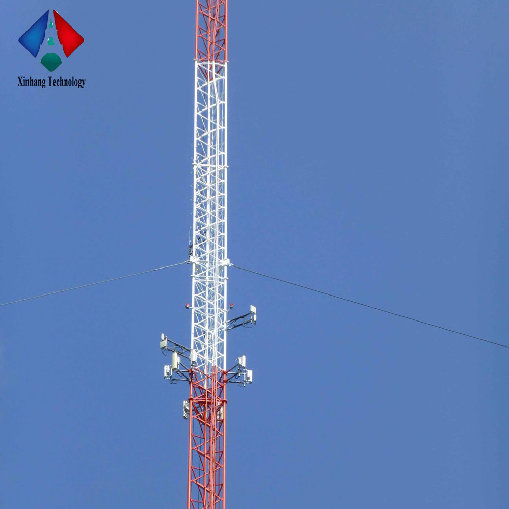 Hot-dip Galvanized Communication Signal Lattice Guyed Tower