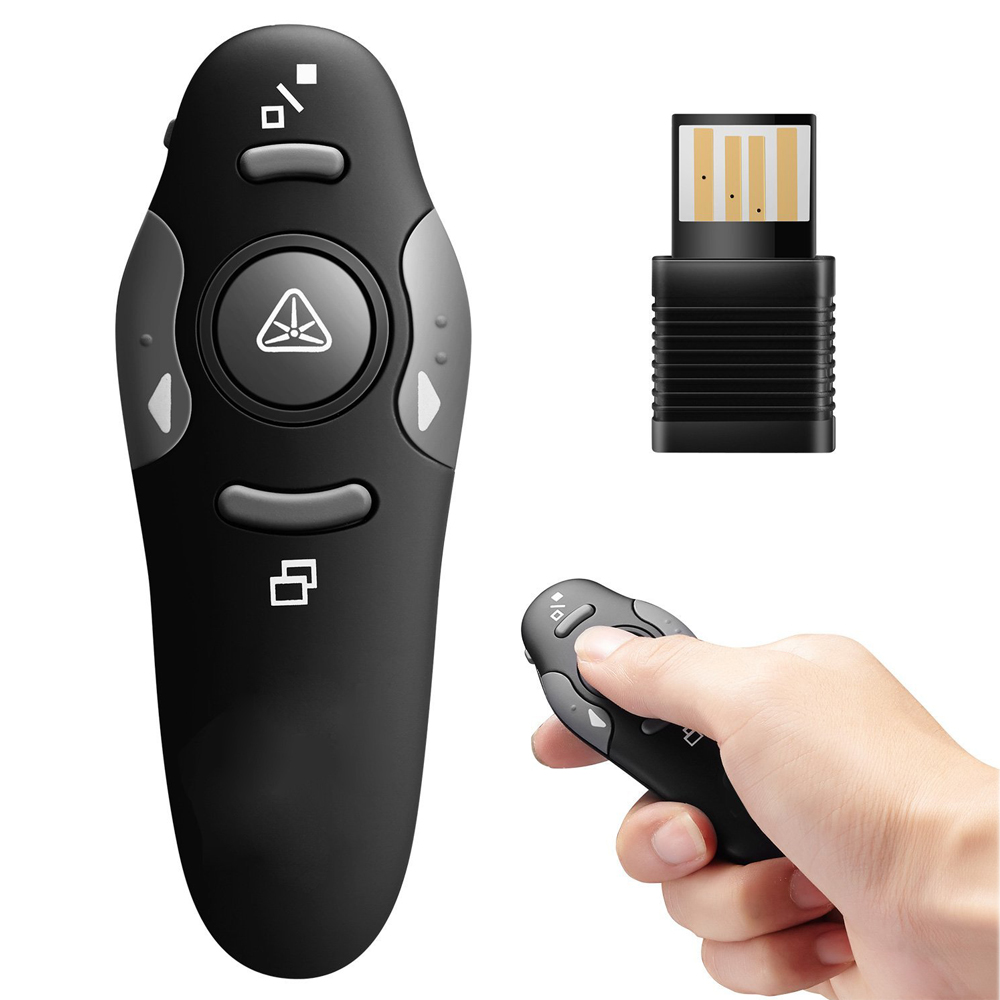 2.4Ghz RF pointer for ppt slides  USB Power Point Presenter Remote Control Laser Pen Wireless Remote Red Laser Pointer