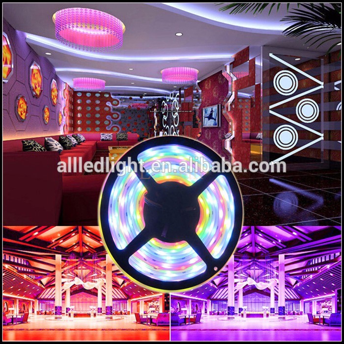 DC12V WS2811 led strip 5m 30/48/60 leds/m,White/Black PCB, 2811 led Addressable Digital strip light