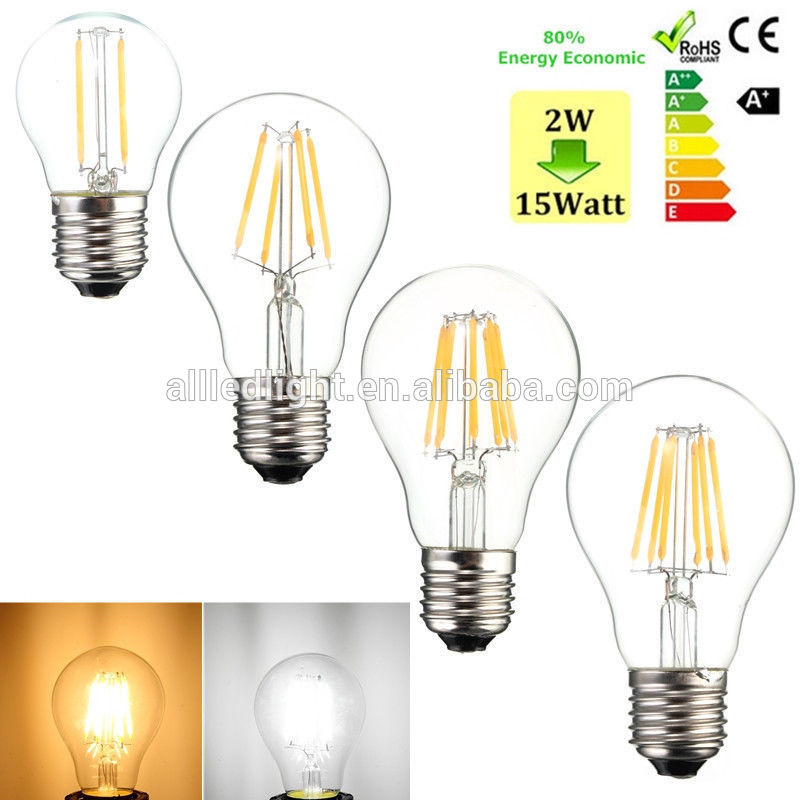 6w 610LM led filament bulb,360degree/b22/E27 A60 led filament lamp