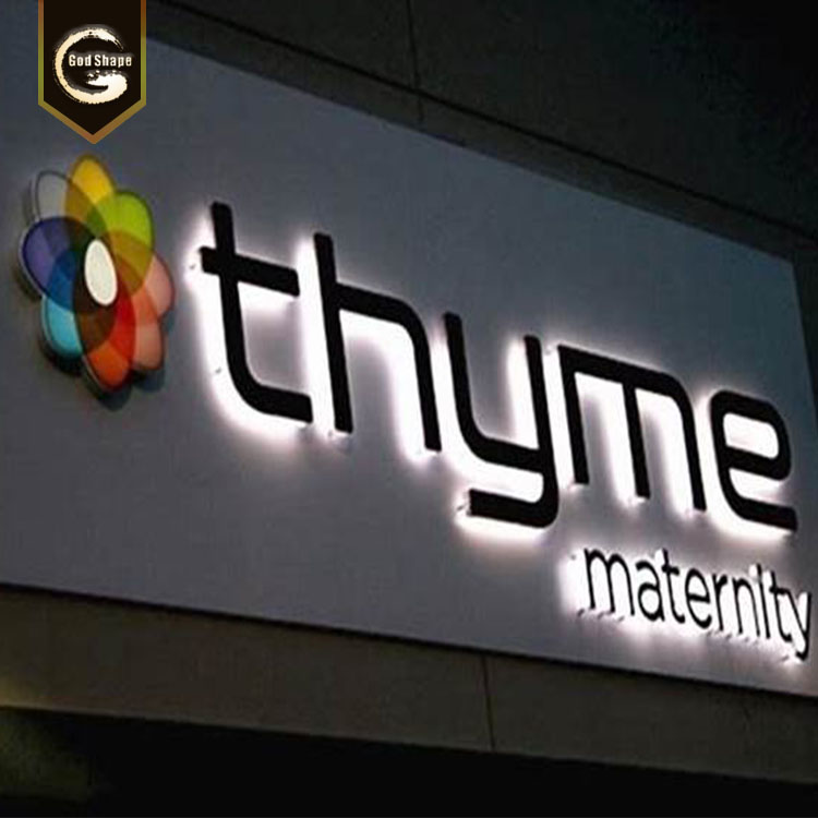 Factory Supply advertising hotel building custom light signs reverse channel letter