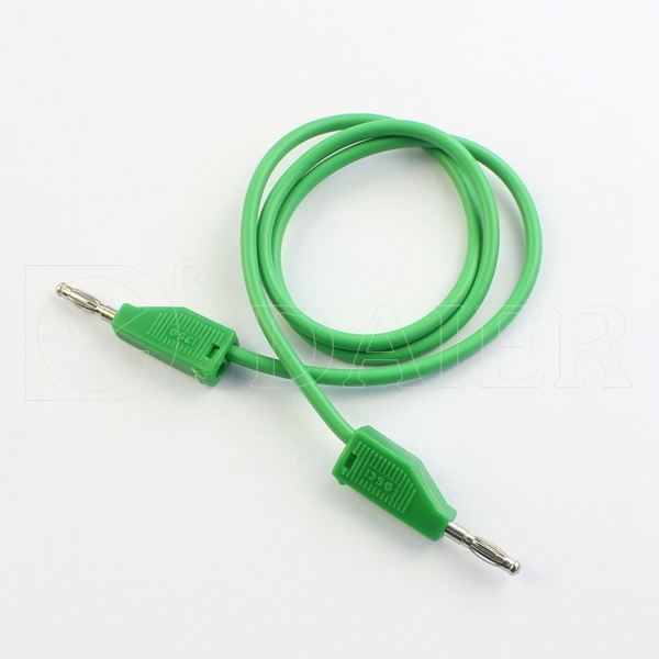 24A 30VDC Male Type Gold Plated 2MM Banana Plug Banana Cable With Wire