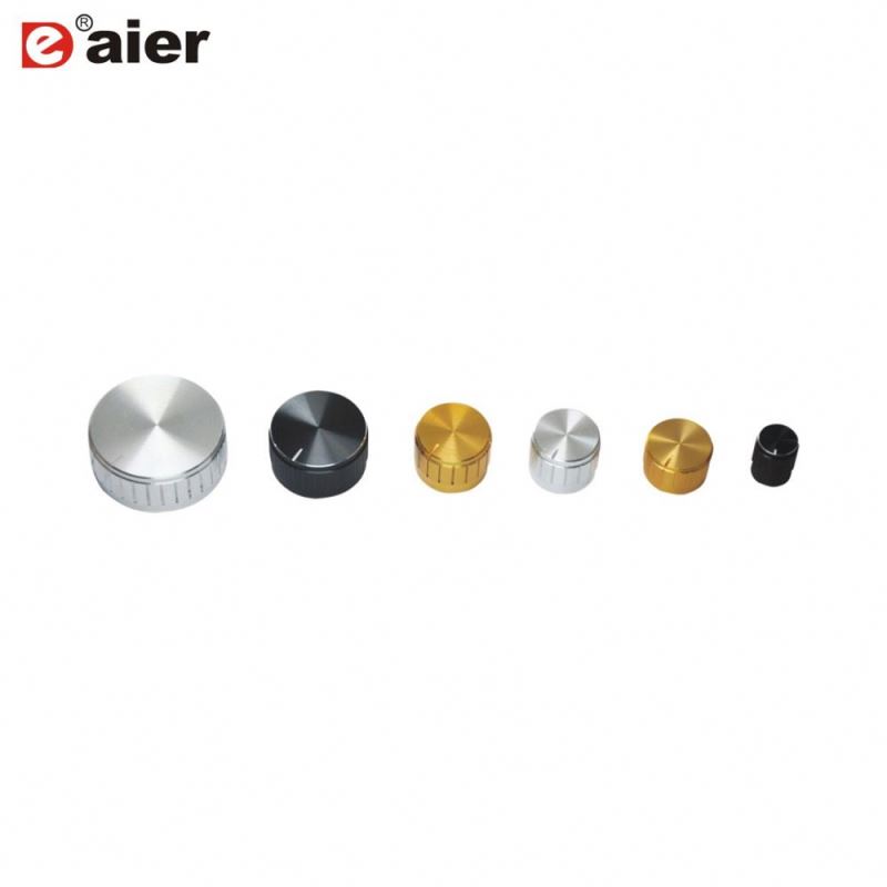 6mm Volume Knurled Brushed Aluminum Knob