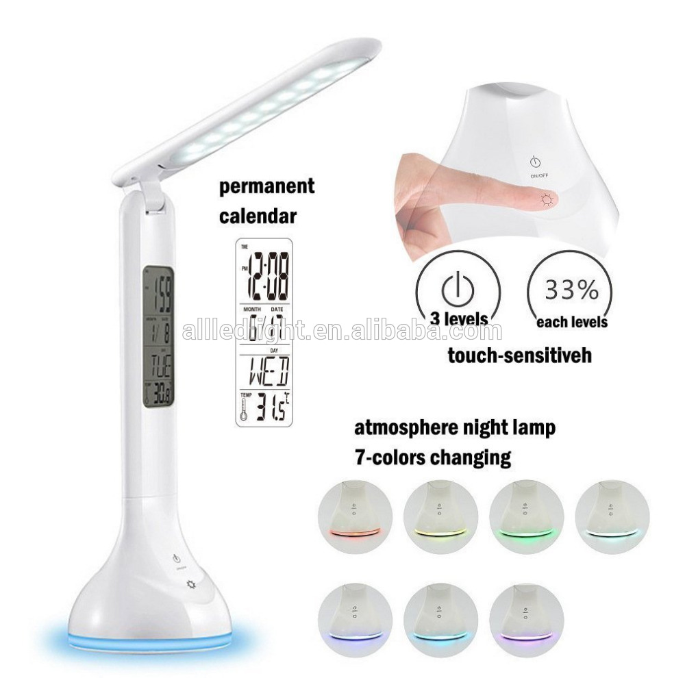 Date Temperature Clock Display LED Reading Light