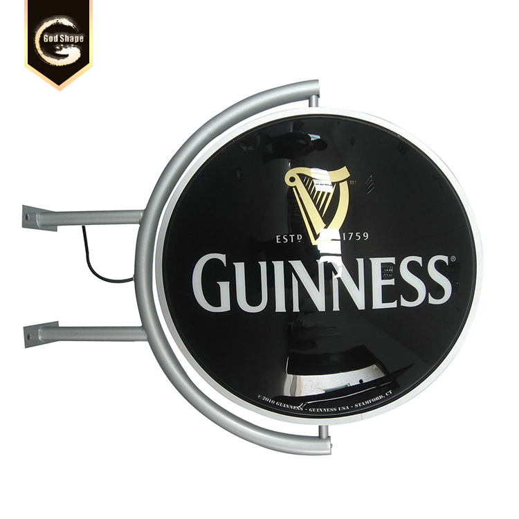 Custom movie poster boxes mould sucking stand rotating sign led lighting light box