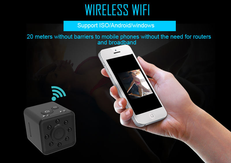 Original Mini Cam WIFI Camera SQ13 FULL HD 1080P Night Vision Waterproof Shell CMOS Sensor Recorder Camcorder