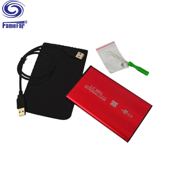 Factory selling USB2.0 SATA external hdd casing 2.5 Case Enclosure