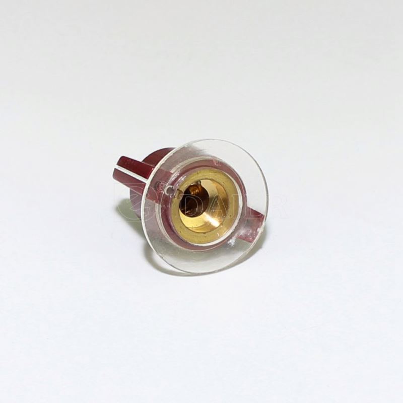 Colored Guitar Volume Control Amplifier Plastic Knob With Clear Skirt
