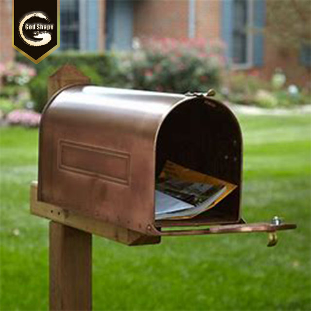Garden Stainless Steel  Anti Theft Waterproof Free Standing  Metal Letterbox Paper Post Mailbox Lock