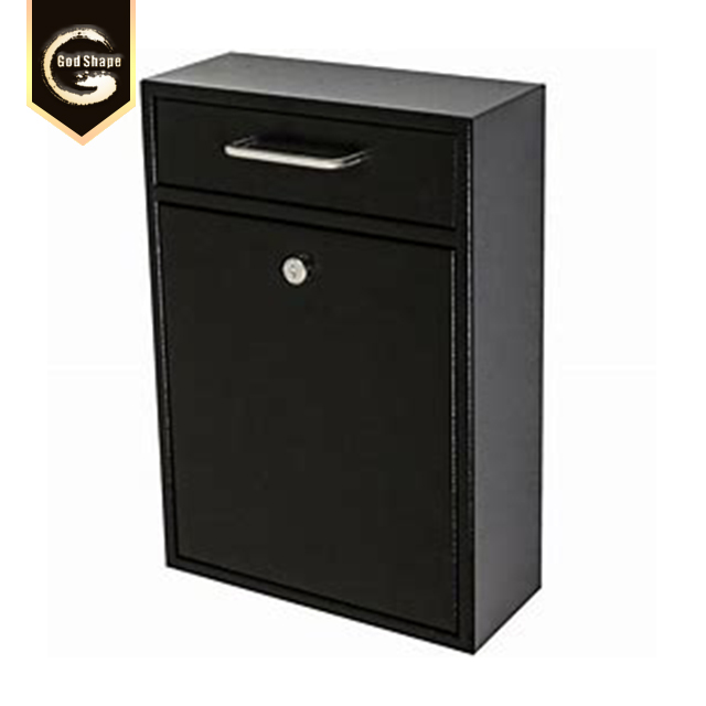 Factory Large Metal Outdoor Apartment Waterproof Free Standing Residential Parcel Drop Box Mailbox Lock