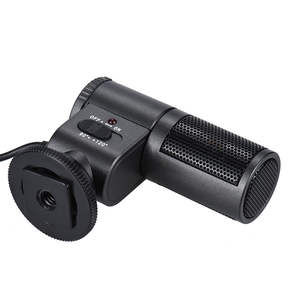 Shenggu SG-107 Professional Stereo Electret Condenser Microphone for Home-used DV DSLR Handycam Camcorder with 3.5mm Audio Port