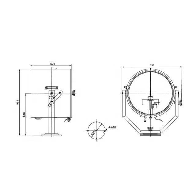 TZ5 2000W marine boat ship Suez Canal Marine Search Light lamp fixture