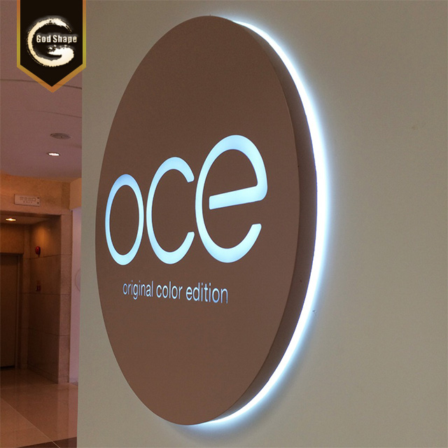 Factory High Quality Waterproof Round LED Beer Light Box With Letter for Advertising