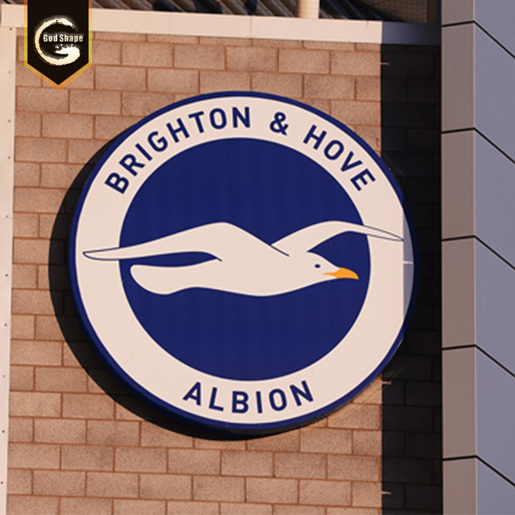 Custom outdoor signage illumianetd LED business signs advertising revolving light box