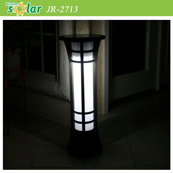 4W Wholesale price outdoor solar led standing bollard light Newest IP65 Lighting CE solar lights for garden park lighting