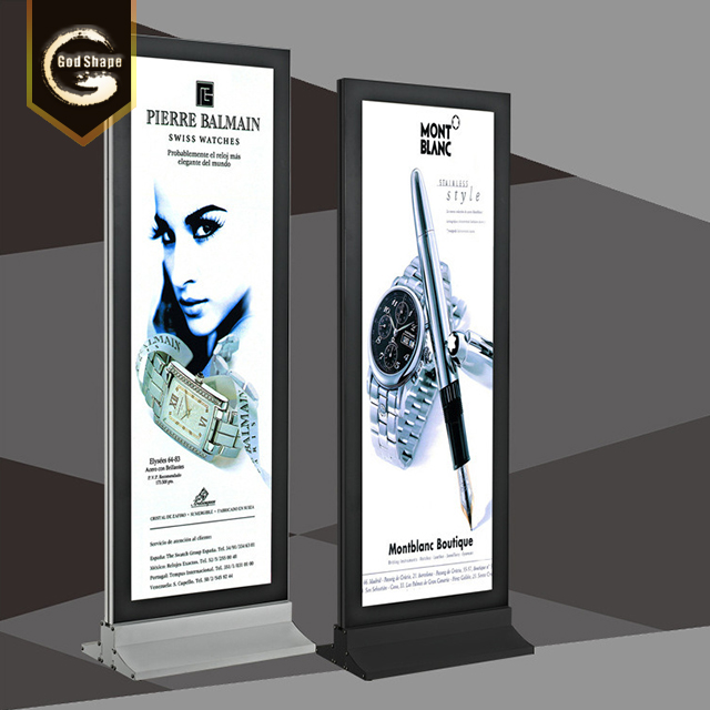 Large Factory Advertising Waterproof Modern Wall Mounted Poster Photo Frame Square led Light Box Sign