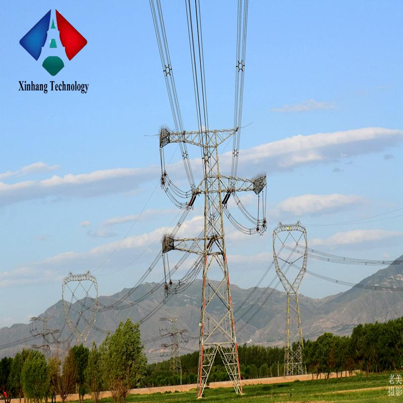 electric galvanized 10kv power steel transmission pole for ASTM A123