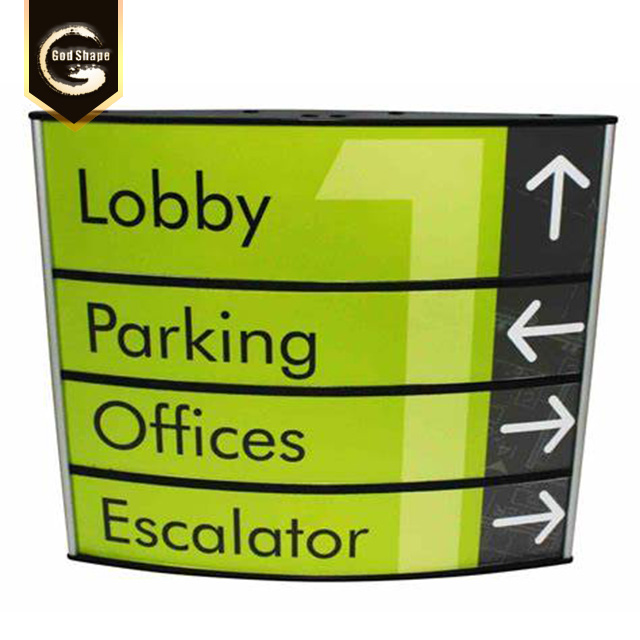 Custom Aluminum Profile Directory Sign Aluminum Alloy Wayfinding Sign