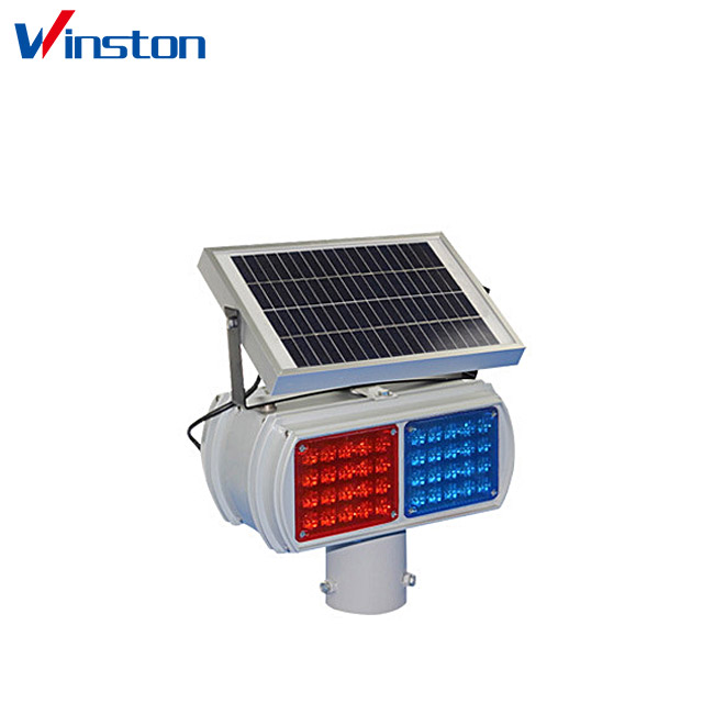 WS-B01S Double 2 Groups/4 Sides 2 Groups Solar LED Traffic Warning light