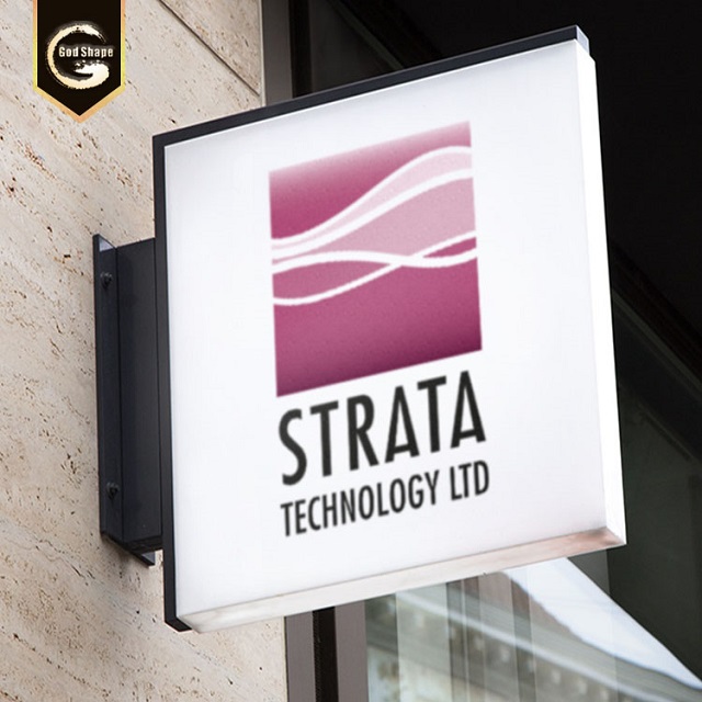 Factory Advertising Waterproof Modern Wall Mounted Square led Light Box Sign