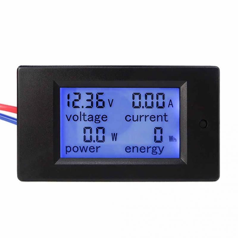 100A Power Multimeter LCD Digital Current Voltage Power Energy Meter Ammeter Voltmeter 80-260V Current Shunt Digital Panel Met