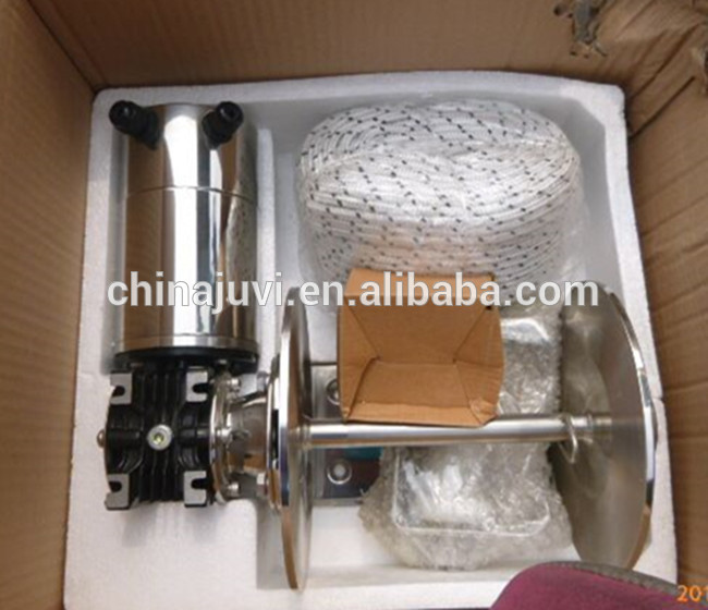 small electric fishing net boat drum anchor winchJVW-014