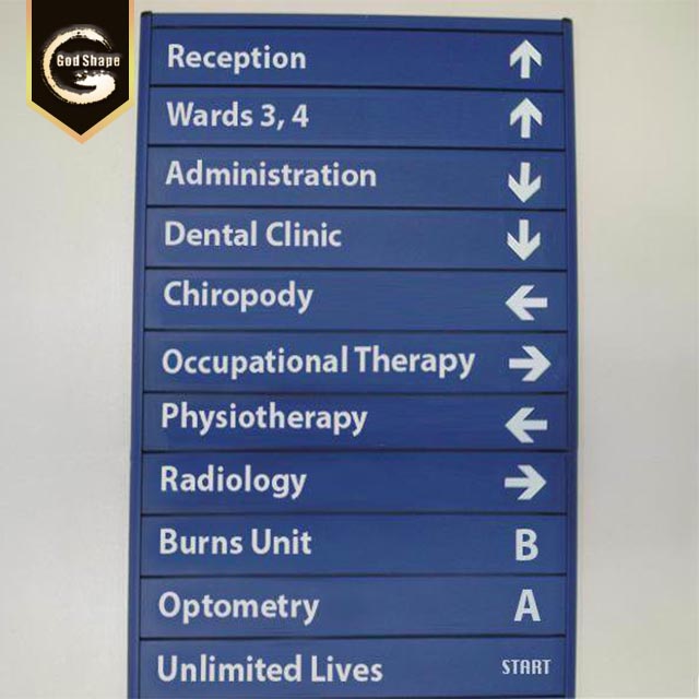 OEM Hospital Pylon Signage High Quality Advertising Square led Light Box Sign