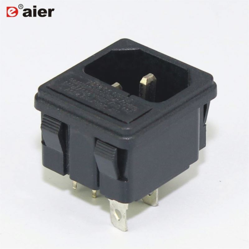 3-pin plug flush mount socket connector