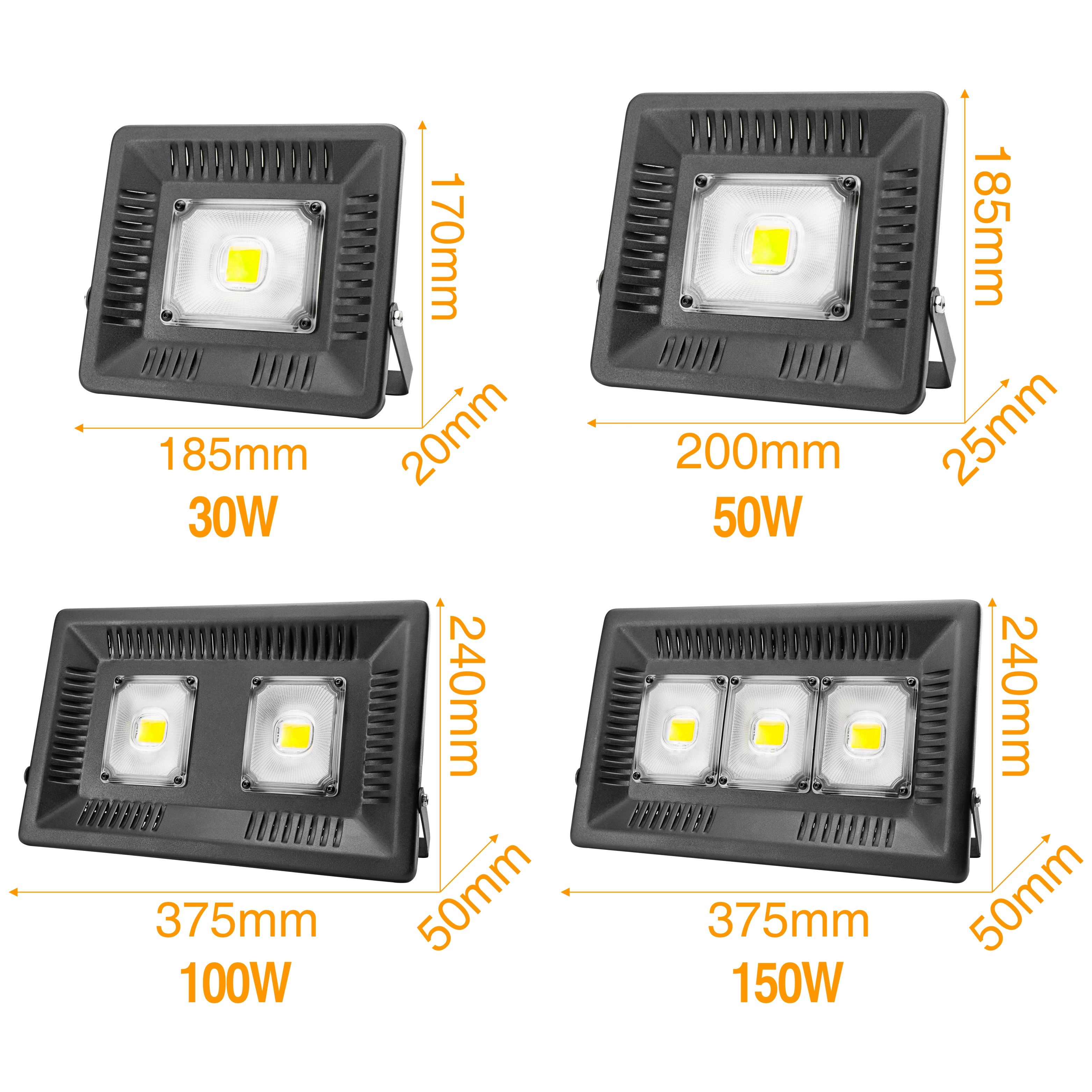 professional growing greenhouse led 150w lamp hydroponics grow floodlight
