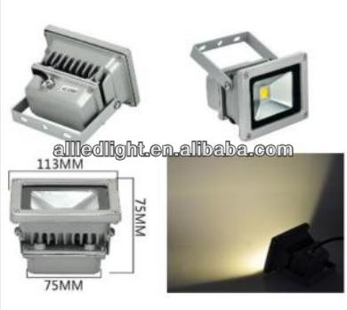 10w led flood light,AC85-265V,Silver shell, Warm White,garden light