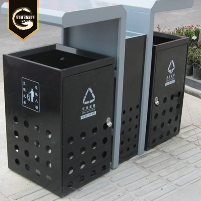 Custom High Quality Advertising Recycling Outdoor Stainless Steel Waste Bins