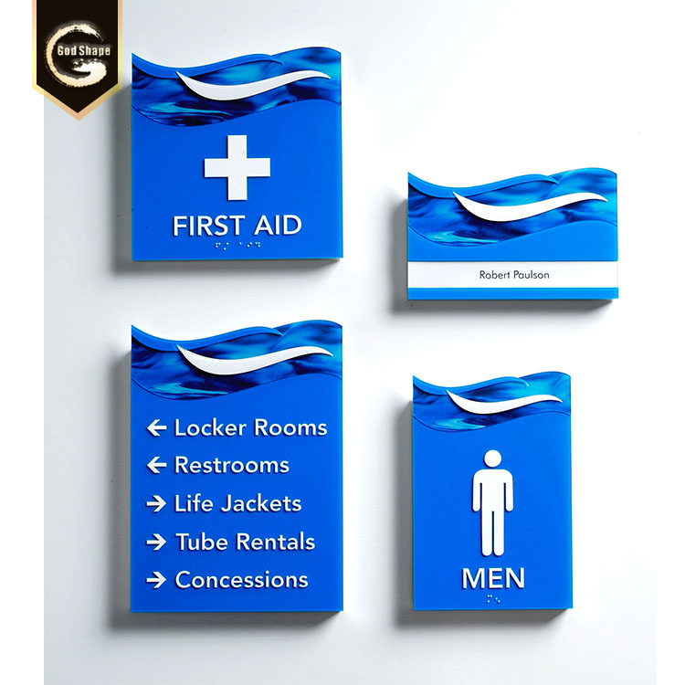 Acrylic Wall Hospital Sign Board  Modern Acrylic Office Door Sign/ Office door name plates  emergency stair sign
