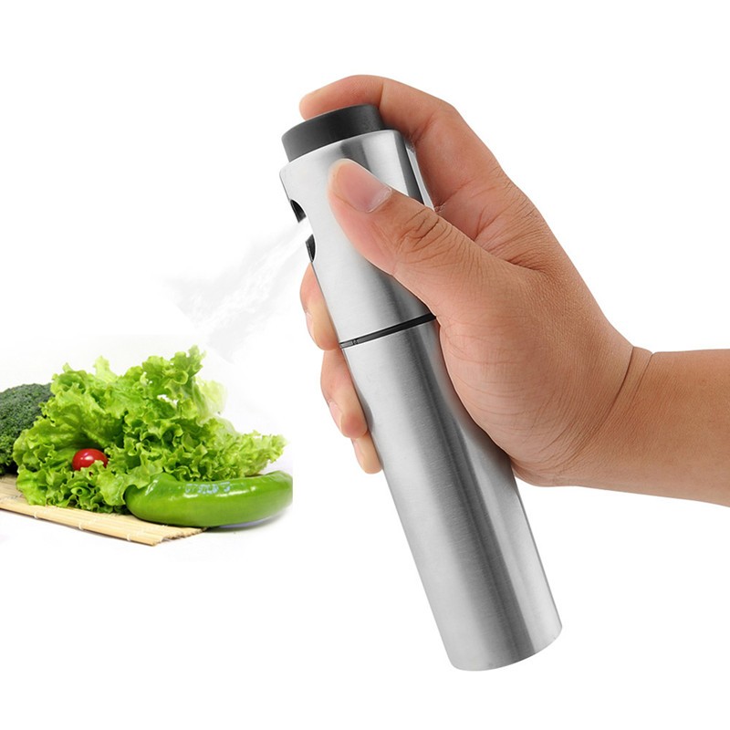 80ml Stainless Steel Oil Spray Bottle Kitchen Accessories Olive Pump Spray Bottle Oil Sprayer Pot Cooking Tool kitchen