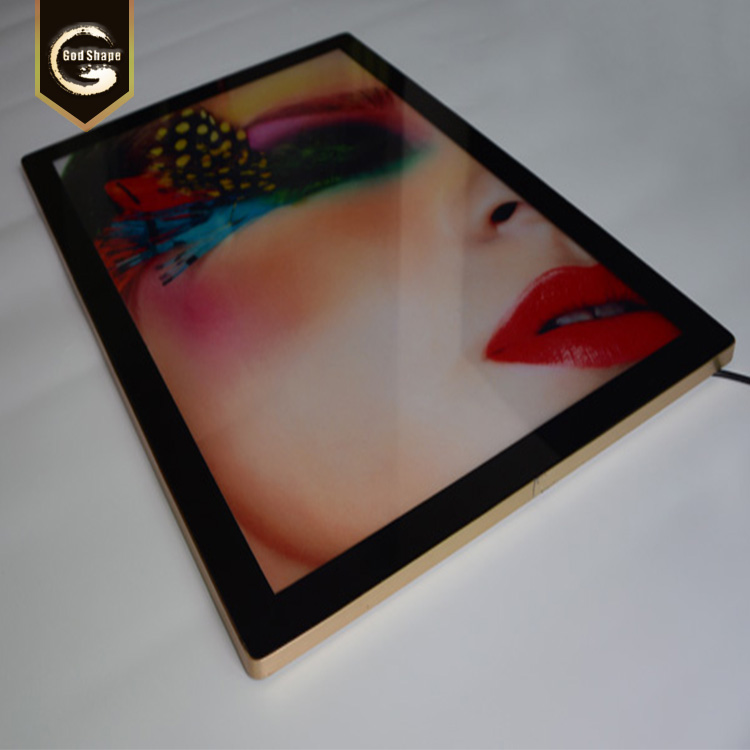Factory wall mount led signage magnetic light box super slim advertising led sign