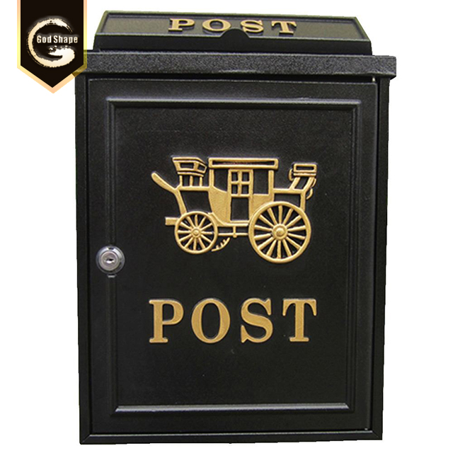 Factory Modern Galvanized Steel Metal Wall-Mount Mailbox Letter Box