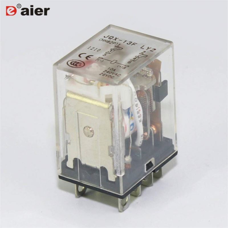 High Power 10A 240VAC/28VDC General Purpose Ormon Relay JQX-13F Silver Contact 8 Pin Solder Terminal 12V DC Relay