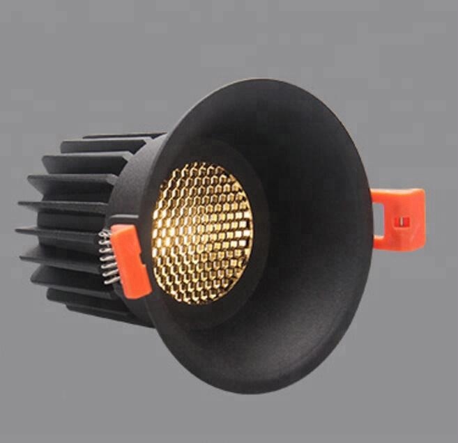 Anti-glare honeycomb grid mesh LED down spotlight indoor project downlight