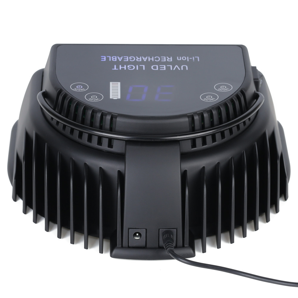Manicurist professional cordless ccfl uv led nail lamp 64w rechargeable