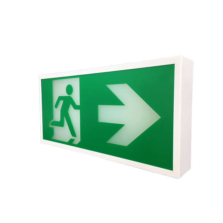 Edge-lit El Electroluminescent Embedded Installationled Emergency Light Exit Sign