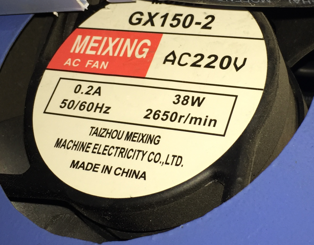 GX150-2 MEIXING exhaust fan