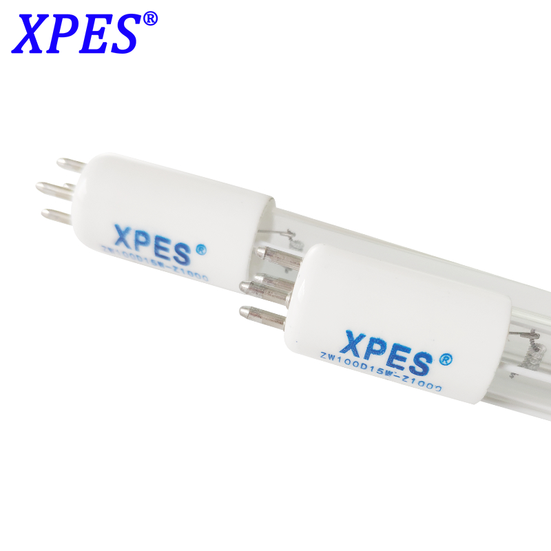 single ended 4 pins 100w quartz tube for uv lamp water disinfection XP-ZW100D15W-Z1000