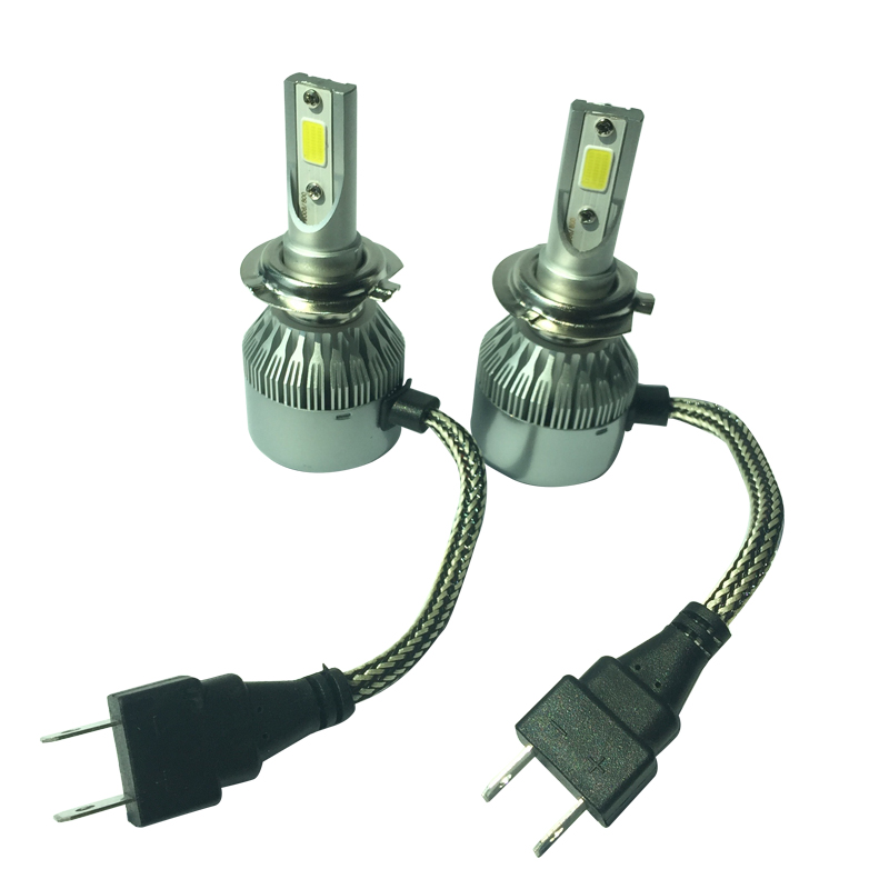 TOP Selling Auto Lighting  9005 HB3 9006 HB4 H11 H4 H7 Led H1 H3 Car LED Headlight 6000K Light Bulbs C6 LED