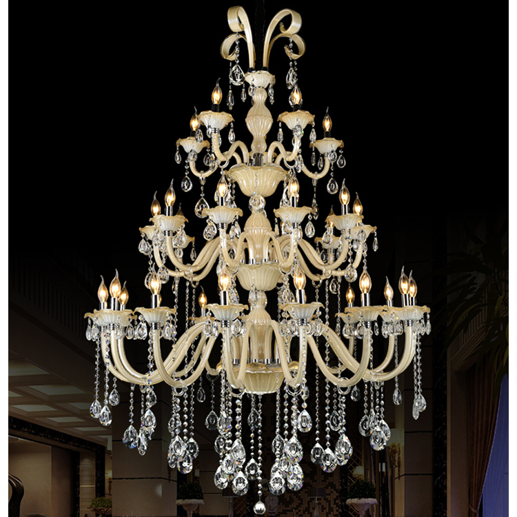 K9 Crystal Lamp Adjustable Candle Latest Design Indian Chandelier